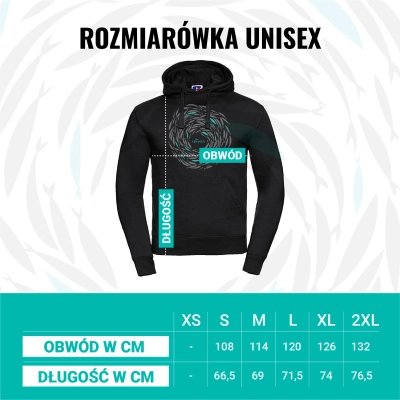 THE CHOSEN - Bluza CZARNA (Ławica ryb) - Unisex